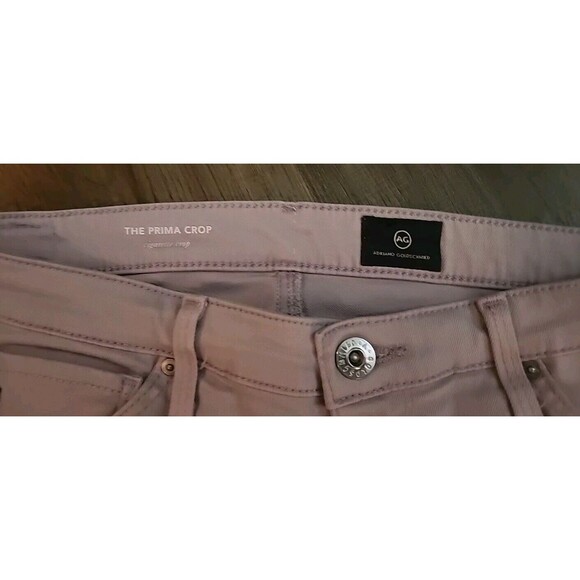 AG Adriano Goldshmied Jeans Womens 28R The Prima Crop Cigarette Crop Pink Rose - Picture 7 of 10